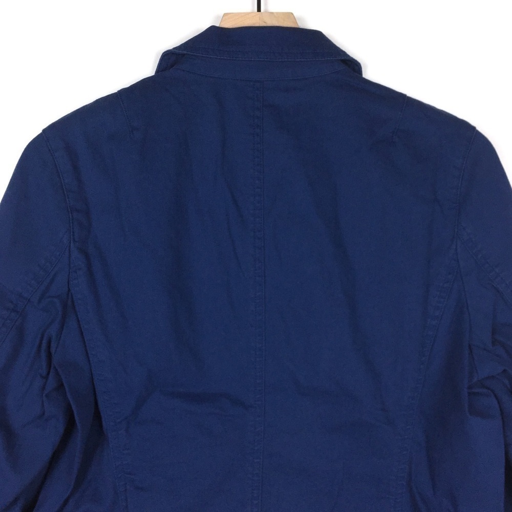 Talbots Blazer Jacket Solid Color Navy Button Str… - image 4